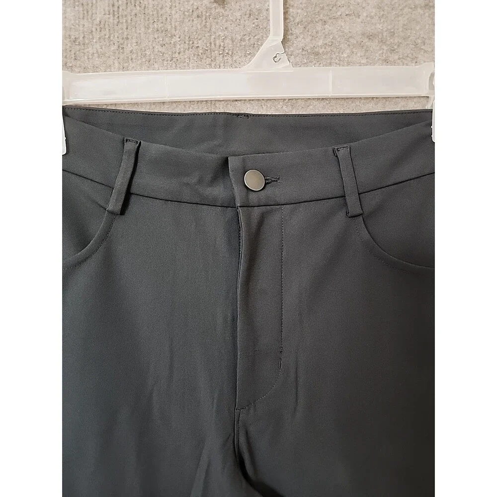 Old Navy Straight Tech Hybrid Pants Mens 33x36 Panther Gray 4 Way Stretch NEW